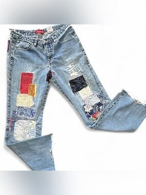 Vintage Up-Cycled Boho Union Bay One of a Kind Jeans